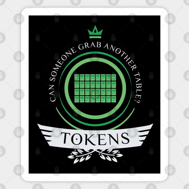 Magic the Gathering - Tokens Life Magnet by epicupgrades